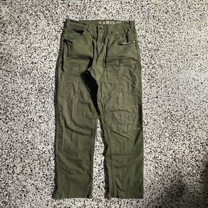 Devil Dog Double Knee Carpenter Pants Men’s 32x30 Work Wear Olive Green Vintage